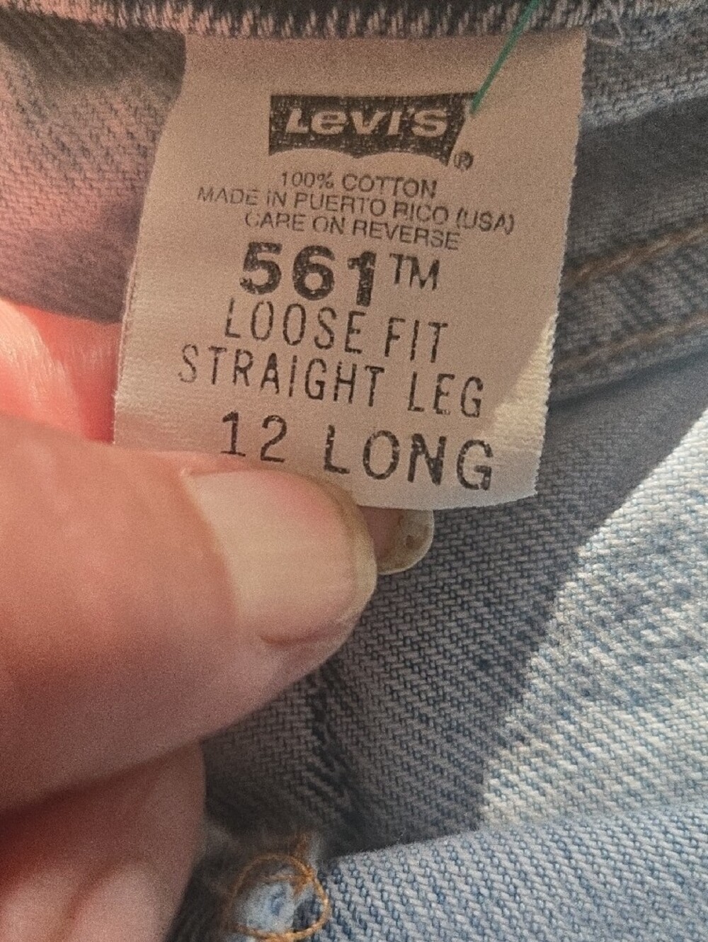 Levi's Light Blue Baggy Straight  Jeans - Picture 11 of 13
